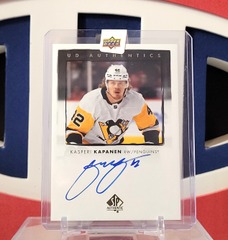 Kaspari Kapanen 2022-23 SP Authentic Ud Authentics Autograph Upper Deck